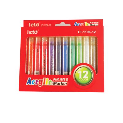 Leto Acrylic Paint Pens – 12 Colors