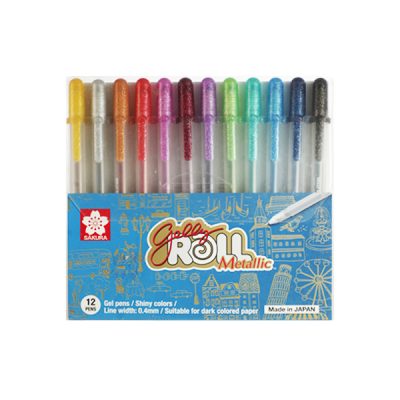 Sakura gelly Roll Metallic Pen – 12 Set